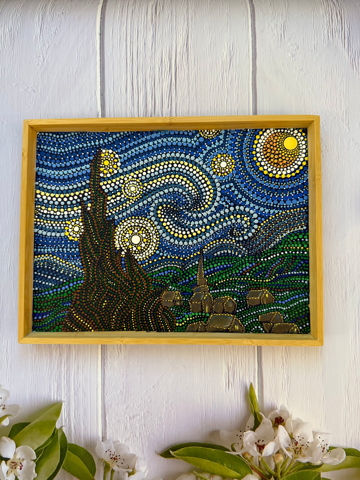 Starry Night Dot Art