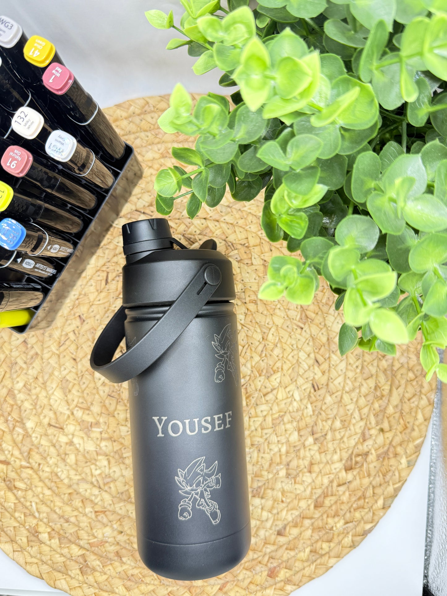 Engraved small Water Bottle 18 OZ