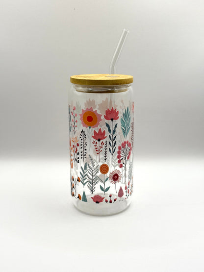 Glass Cup (tumbler ) With Lid