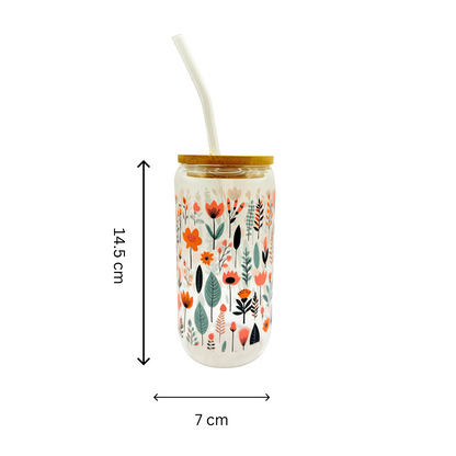 Glass Cup (tumbler ) With Lid