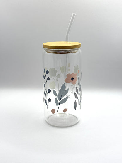 Glass Cup (tumbler ) With Lid