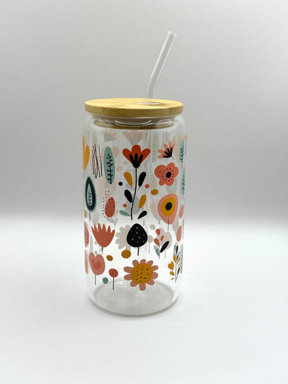 Glass Cup (tumbler ) With Lid