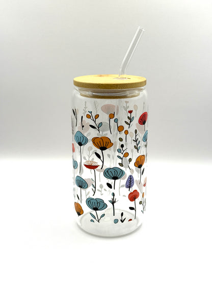 Glass Cup (tumbler ) With Lid