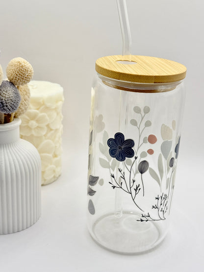 Glass Cup (tumbler ) With Lid