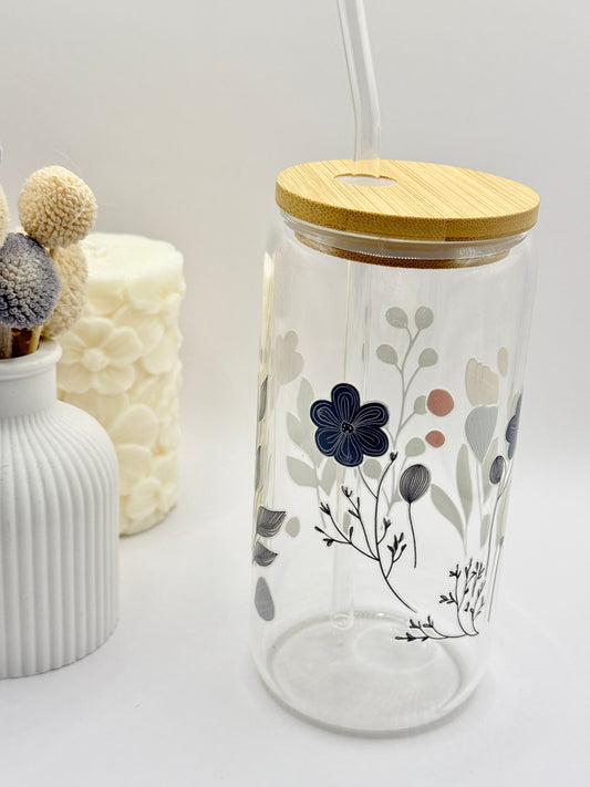 Glass Cup (tumbler ) With Lid