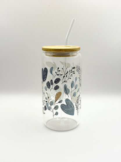 Glass Cup (tumbler ) With Lid