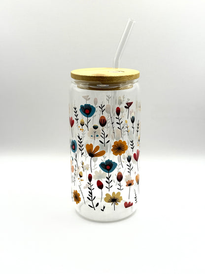 Glass Cup (tumbler ) With Lid