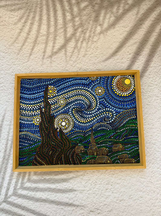 Starry Night Dot Art