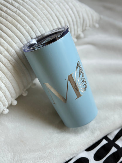 coffee tumbler with Engraved Letter