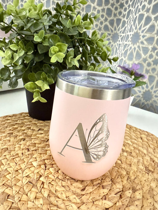 Engraved  Egg shape coffee tumbler