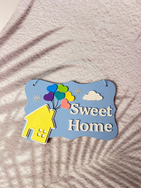 sweet home door sign