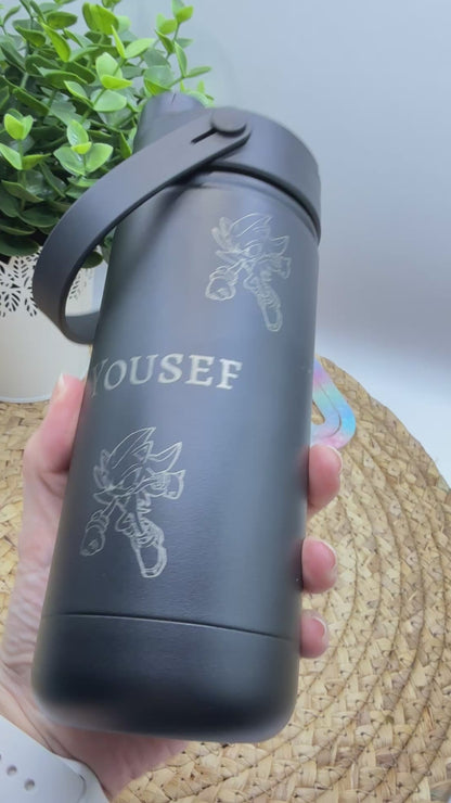 Engraved  small Water Bottle  18 OZ